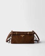 Small Prada Bonnie suede shoulder bag